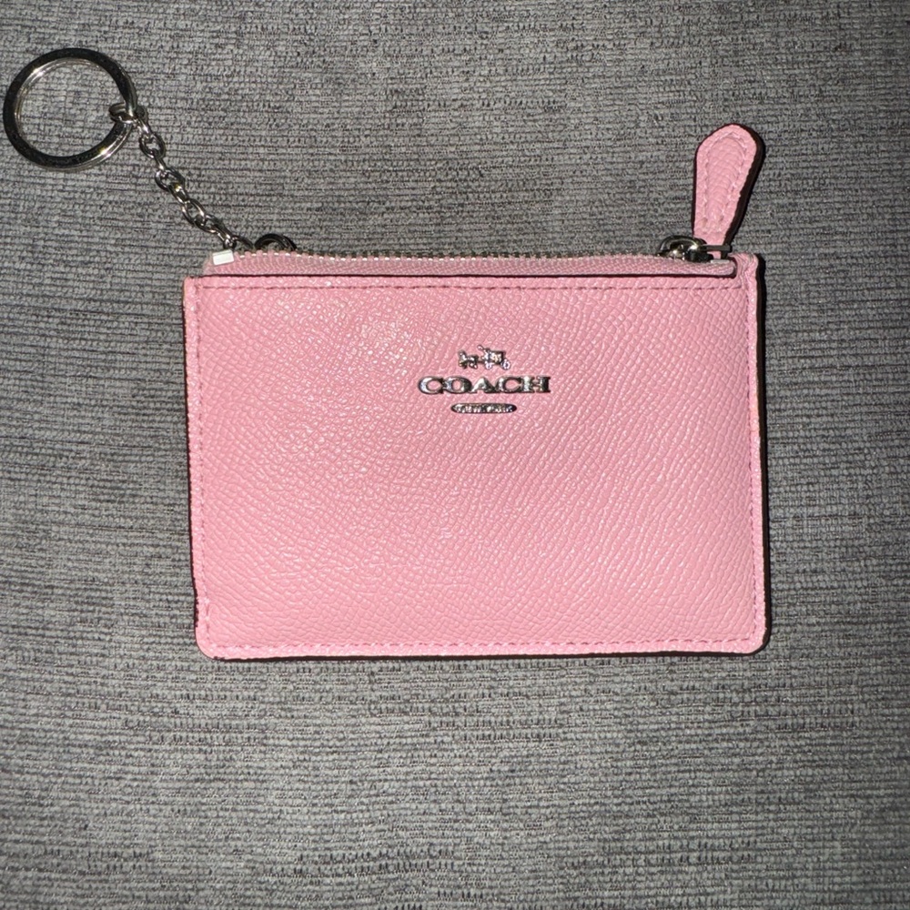 Pink Coach Wallet Keychain